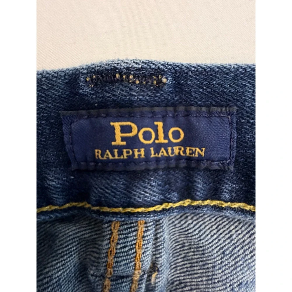 Polo Ralph Lauren Jeans Mens 34x30 Blue Varick Slim Straight Stretch Denim